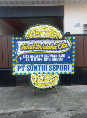 Papan Bunga Duka di Miri Manasa