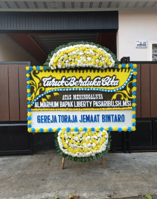 Papan Bunga Duka di Miri Manasa